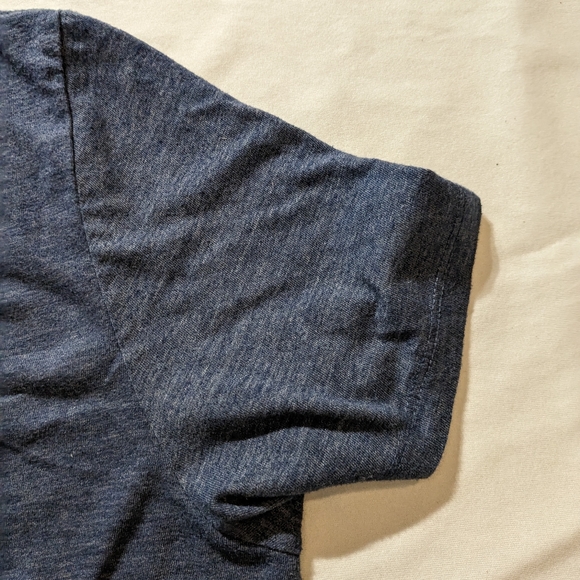 Lucky Brand Blue Good Luck and Good Fortune Joker Card Shirt, Size L - Picture 5 of 11